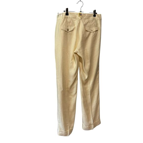 J. Crew Beige Cream Linen Cafe Trouser Pants Size 10 - Picture 6 of 12